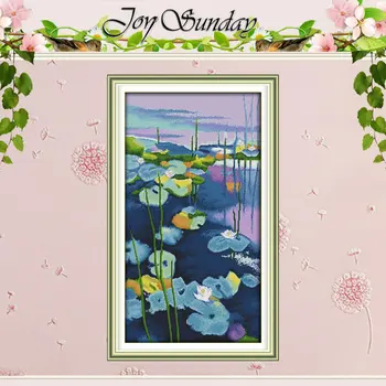 

Water Lilies (3) Patterns Counted Cross Stitch 11CT 14CT Cross Stitch Sets Chinese Cross-stitch Kits Embroidery Needlework
