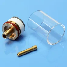 TIG сварки Тепловая чашка горелки 17/18/26 газовый объектив 3/32 ''расходные детали комплект