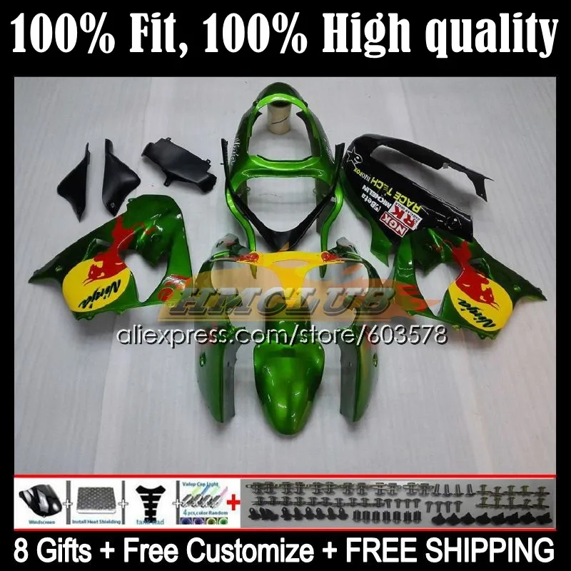 Корпус OEM для KAWASAKI NINJA ZX9 ZX 9R 9 R 900CC ZX9R 02 03 119CL.52 ZX900 900 CC ZX-9R 2002 2003 инъекция обтекатель