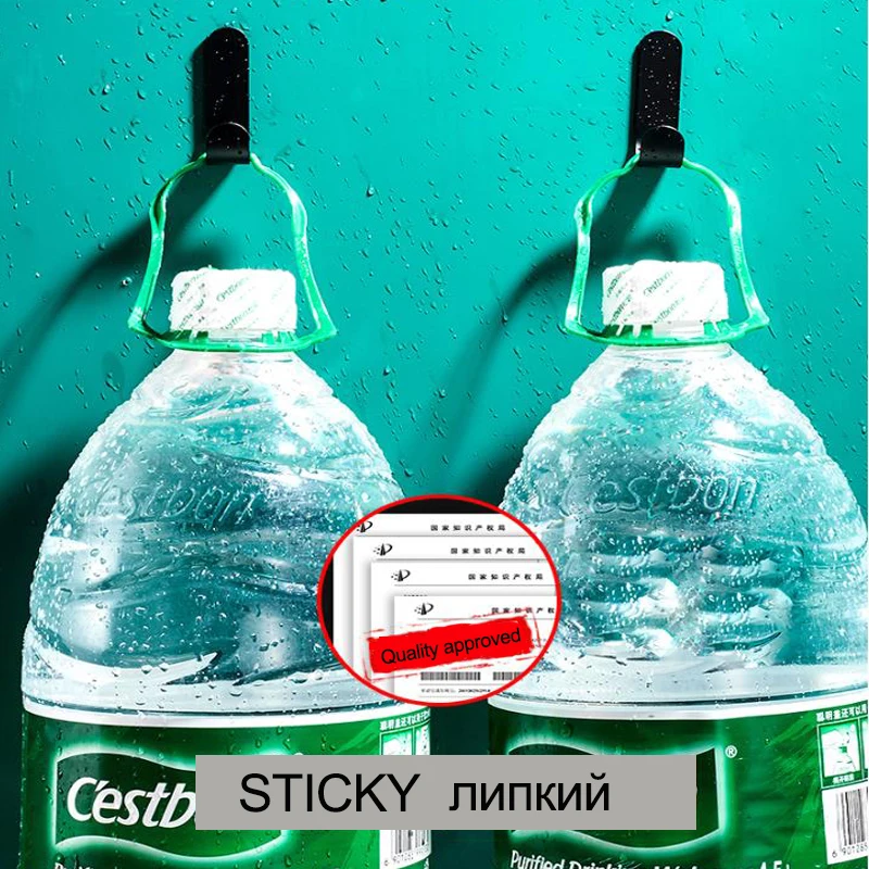 Черный матовый крючок для полотенец настенный ванной комнаты вешалка кухонных
