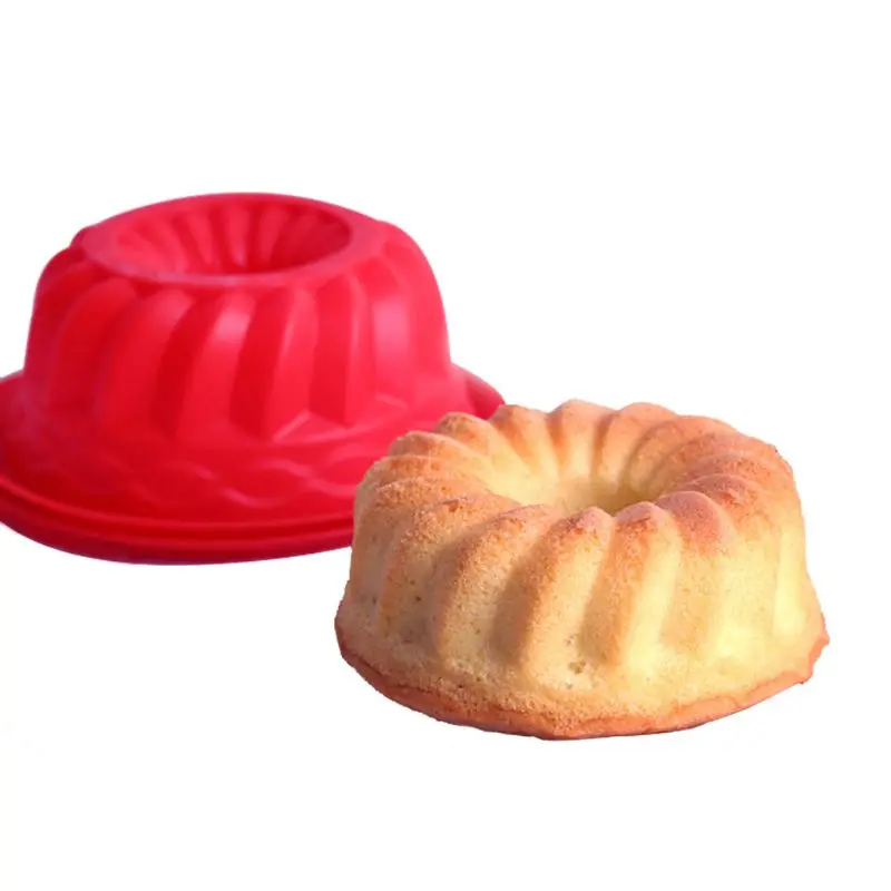 

Non Stick Spiral Ring Silicone Mold Cake Cupcake Liner Bread Pastry Tray Pan Bakeware Mould Decor Baking Tool