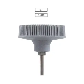 

50/80/120 Bristle Disc 2/3 in Rubber Abrasive Brush Polishing Wheels Accessories