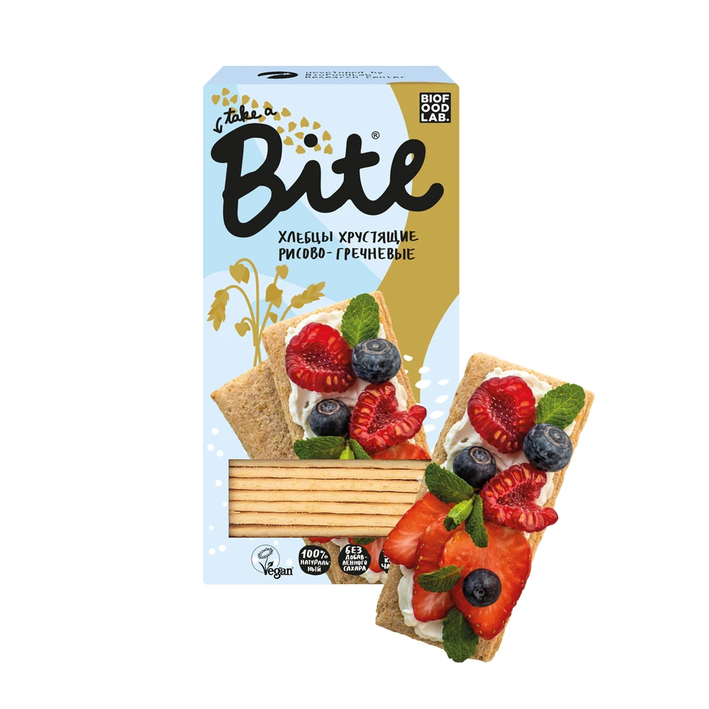 Rice buckwheat bread bite, 8 PCs/150g (gluten free) bytes afbeelding