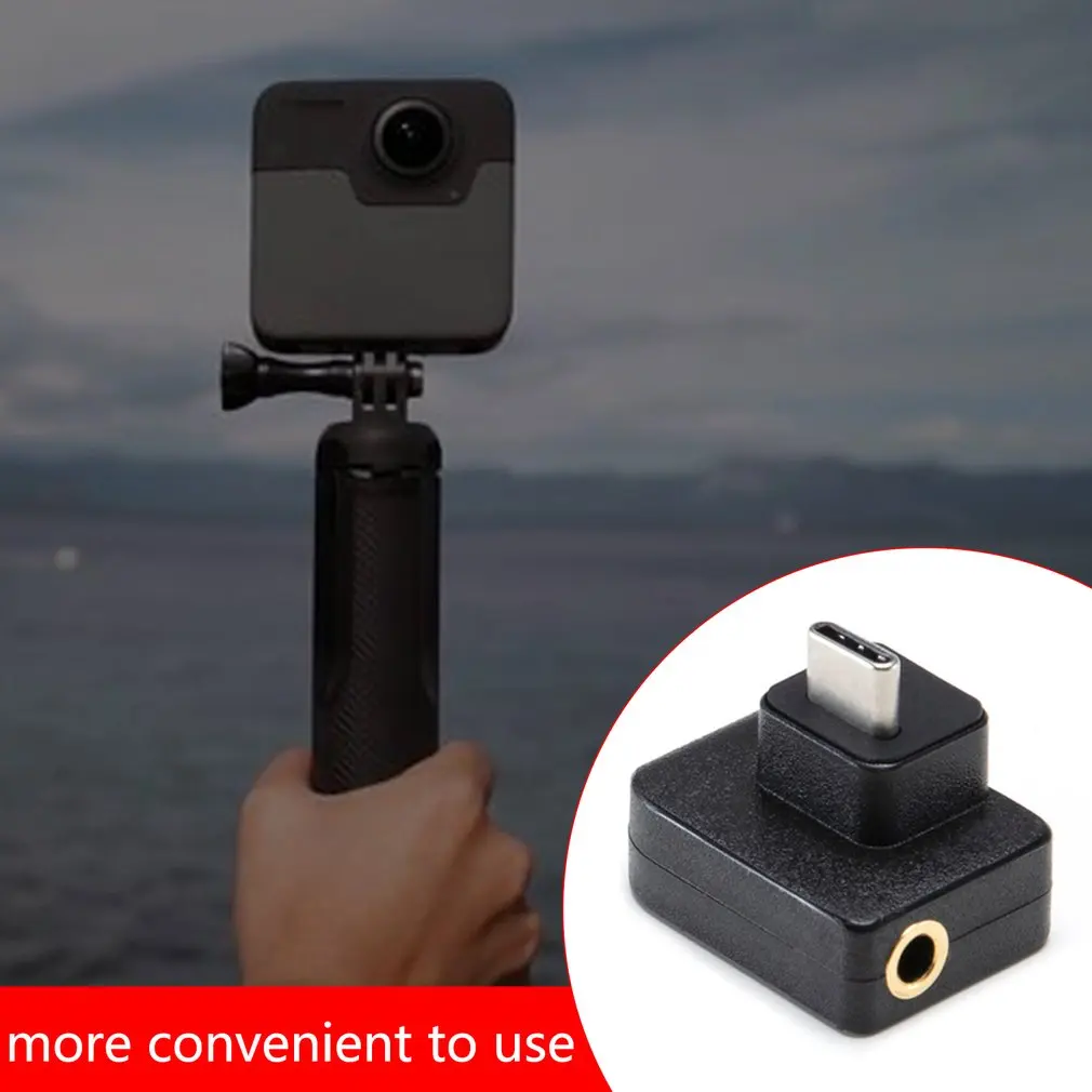 

1 Pcs Cynova Osmo Action Dual 3.5Mm/Usb-C Adapter Charging Audio Adapter Audio Charging Charger Adapter