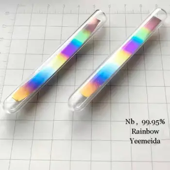 

Colorful Glass Seal Niobium 99.95% High Purity Element Collection Decoration Gift