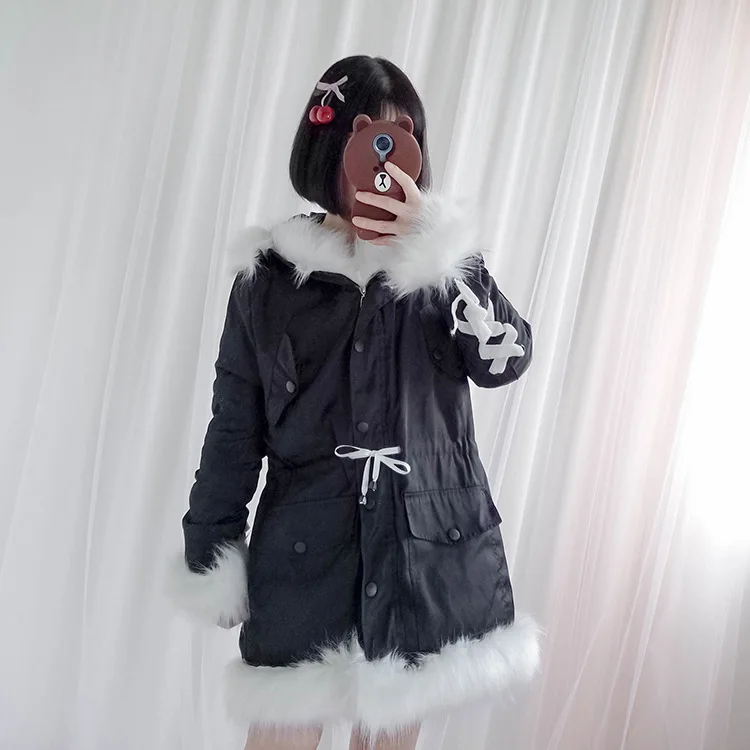 

Parka Down Cotton Coat Feamel Jacket Autumn Winter Coat Women Clothes 2020 Fur Collar Parka Plus Size Manteau Femme Hiver ZT4578