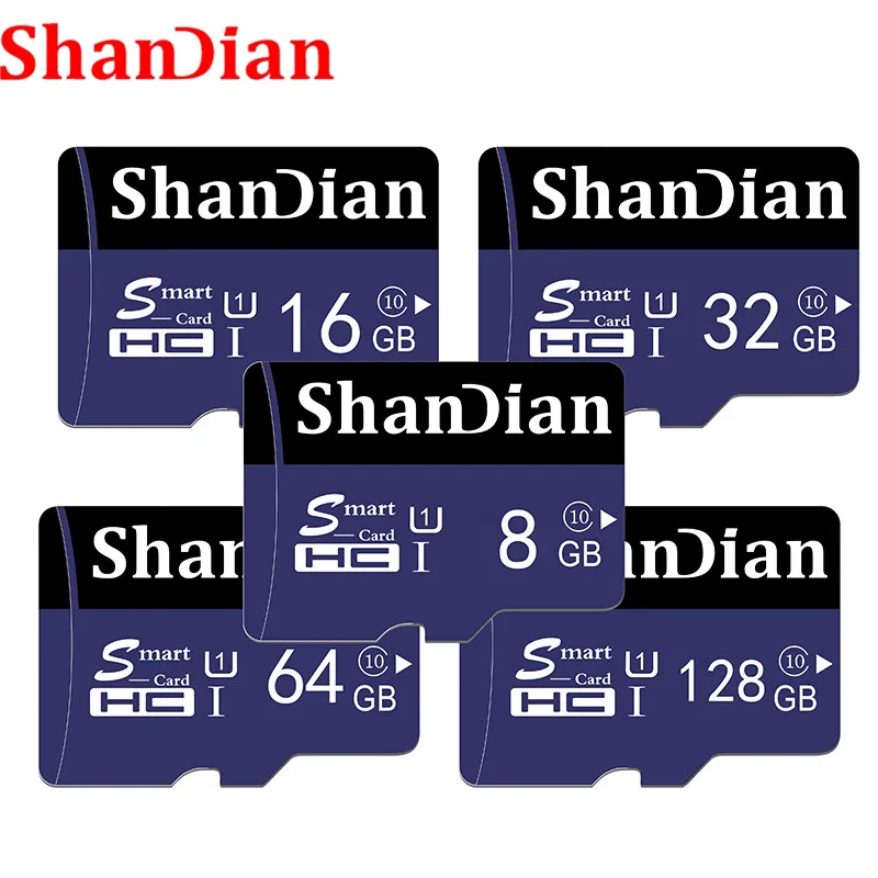 SHANDIAN оригинальная Smastsd карта 32 Гб 16 Гб Smastsd Class 6 Smastsd TF карта 8 Гб карта памяти для телефонных камер 4 Гб