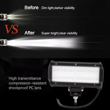 

Super bright LED Work Light Waterproof 6500K 2Pcs 12V Spotlights Off road