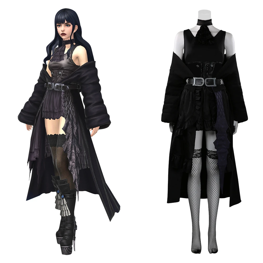 ファイナルファンタジー14コスプレff14ガイアコスプレ衣装セクシーなドレスハロウィンカーニバル網タイツスーツ アニメ コスチューム Aliexpress