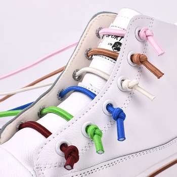 

Strong Elastic Shoelaces No Tie Shoe laces Round Outdoor Fashion Lazy laces Kids Adult Leisure Sneakers Quick Shoe lace 1 Pair