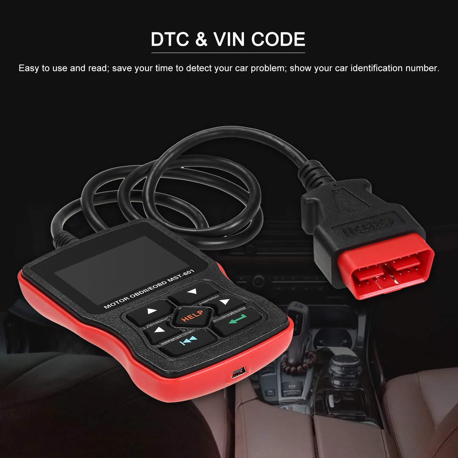 Универсальный OBD2 сканер автомобильный диагностический инструмент устройство считывания неисправностей двигателя автомобиля Стирание/сброс кодов неисправностей Диагностический сканер сканирующий инструмент