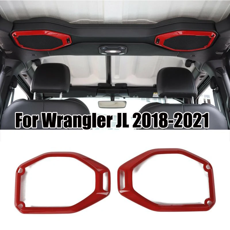 

2 шт., декоративное кольцо для автомобильного динамика Wrangler JL 2018 2019 2020 2021