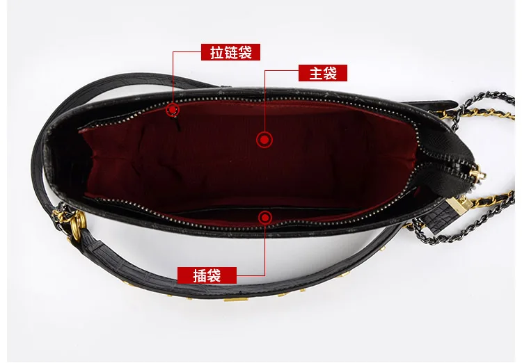 New Fashion Women Ladies Messenger Shoulder Handbag Black Clutch Quilted Chainluxury Brand Designer HandBag