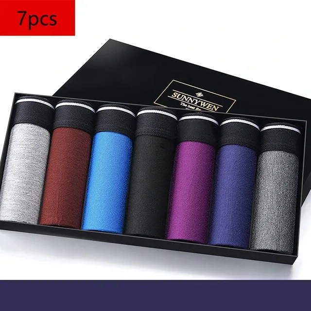 7PCS/Lot Men Panties Shorts Underwear Boxer Shorts Men's sexy underwear High quality men's underwear Pouch 7PCS 720