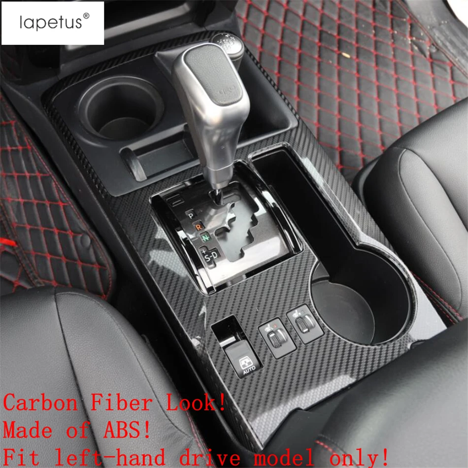 Lapetus аксессуары подходят для Toyota 4runner 2010- ABS центральный Управление Шестерни коробка переключения Панель литья крышка комплект отделкой цельнокроеное платье