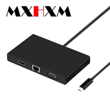 SD зарядная док-станция для type-C-HDMI гигабитных портов 8 в 1 8в1 многофункциональный конвертер