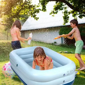 

summer swimming pool Children's Family Inflation Pool Baby Ocean Ball Sand Pool Bath Toys Square garden water play pool #45