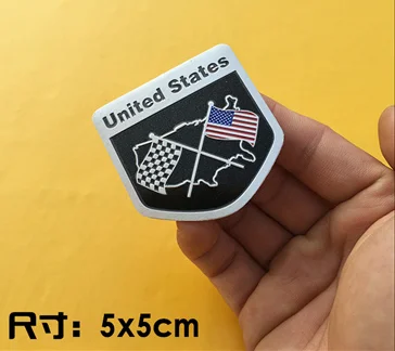 

United States Flag Shield Emblem Badges Decal Stickers Auto Trunk Tailgate Motorcycle Car Assessoires