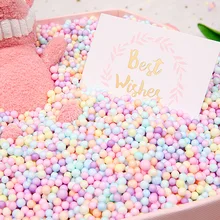 5 g/saco colorido bola de espuma caixa de presente enchimento caixa de doces suprimentos de embalagem de presente festa de aniversário decorações de casamento caixa de flor enchimento(China)