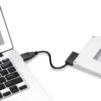 

USB 2.0 Mini Sata II 7+6 13Pin Adapter Converter Laptop CD/DVD ROM Optical Drive Data Cord Cable Adapter for Notebook