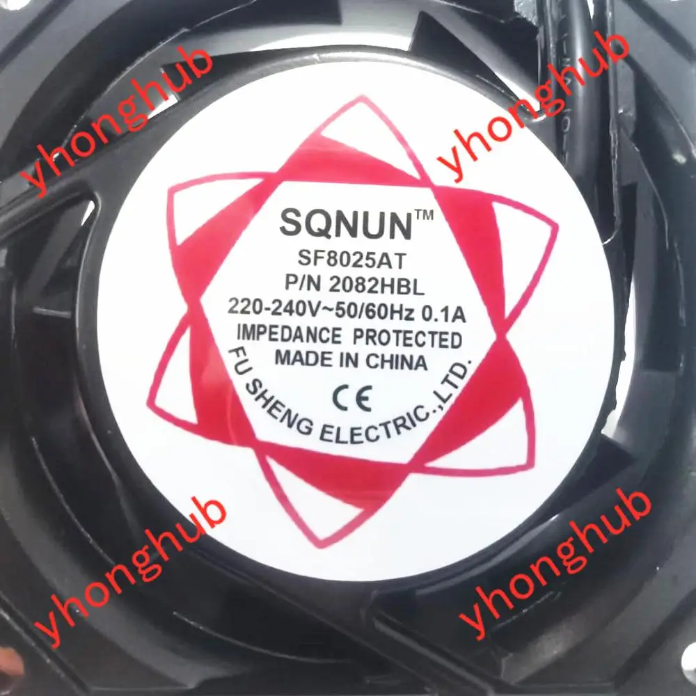 2 проводной Вентилятор охлаждения сервера SUNON SF8025AT 2082HBL AC 220 240 В 0.10A 80x80x25