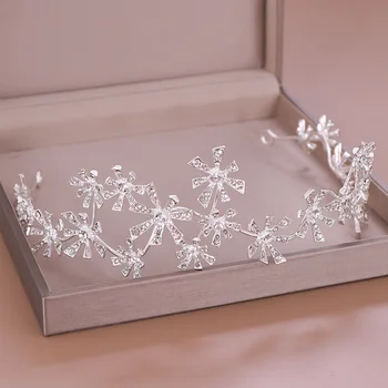 

Exquisite Man-made Diamond Hair Bands Dinner Birthday Formal Dress Hair Accessories Ornament Elegant Elegant Simple Crown Hair C