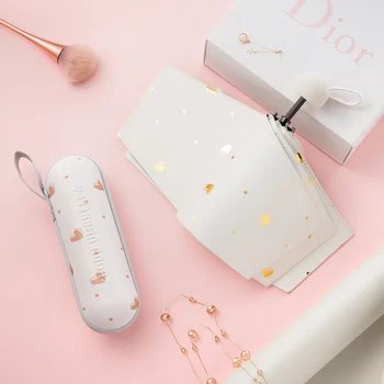 

Luxury Anti-uv High Quality Umbrella Travel Five Fold Mini Pocket Umbrella Rain Women Strong Small Guarda Chuva Rain Gear JJ60YS