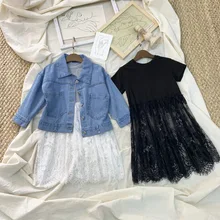 Детская одежда; коллекция года; сезон лето; стиль; корейский стиль; джинсовый жилет для девочек с героями мультфильмов; детский джинсовый жилет с дырками; цветной светильник