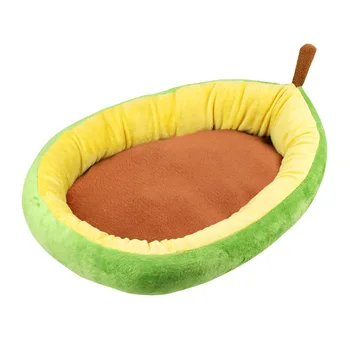 

Warm Nest Thickened Anti Bite Cat Dog Cute All Season Travel Washable Pet Bed Sleeping Puppy Avocado Shape Home Easy Clean
