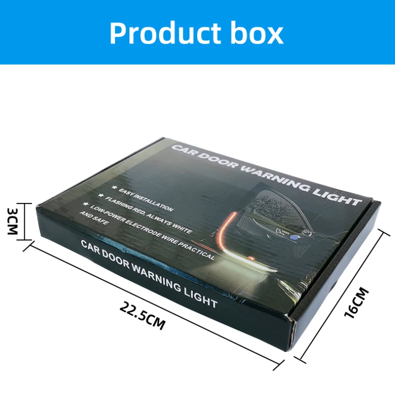 2 Led Car Open Door Warning Strip Light Anti Rear End Collision Safety Universal Car Light Decorative Lamp Decorative Lamp Aliexpress