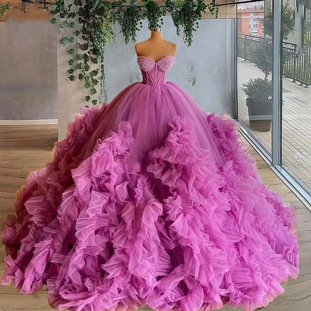 Amazing Puffy Tulle Women Prom Dress 2022 Long Ball Gown Extra Fluffy Formal Party Dresses for Photo Shoot Event Gala Gowns petite formal dresses