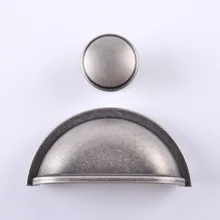 Промывка на поверхности современный минималистичный корпус ухо железно-серая ручка шкаф и шкаф ящик полукруг ручка