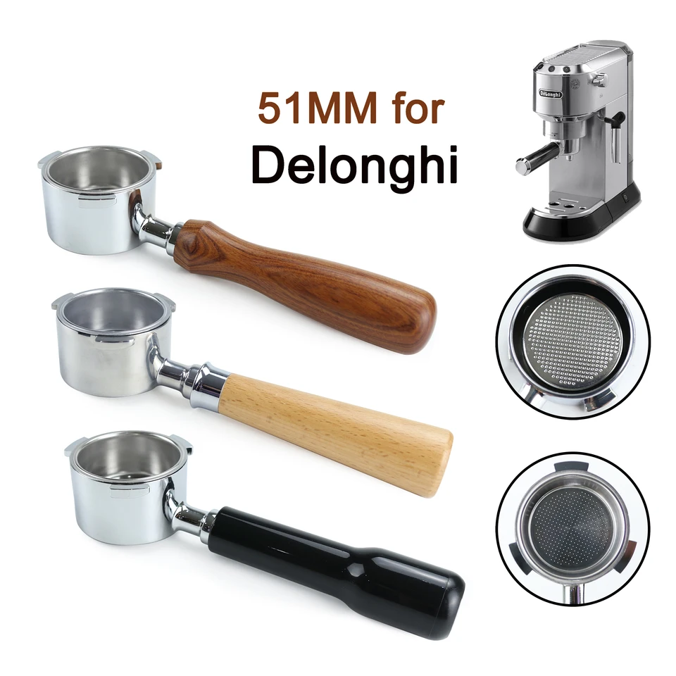 MORILS Porte-filtre Sans Fond 51mm - Compatible DeLonghi
