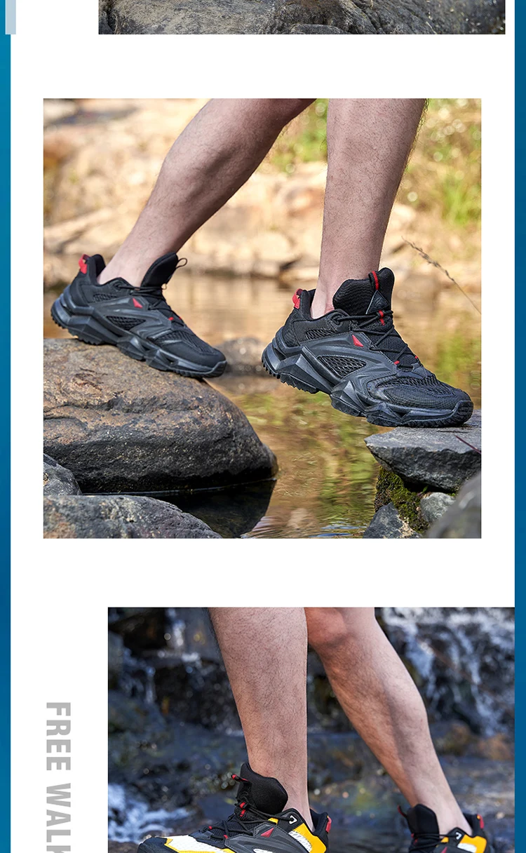 Rax Männer Up Trekking Schuhe Outdoor Waten Wasser Schuhe Atmungsaktives Mesh Schnell Trocken Frauen Ankle Turnschuhe Fuß Nicht-slip – Detail 13