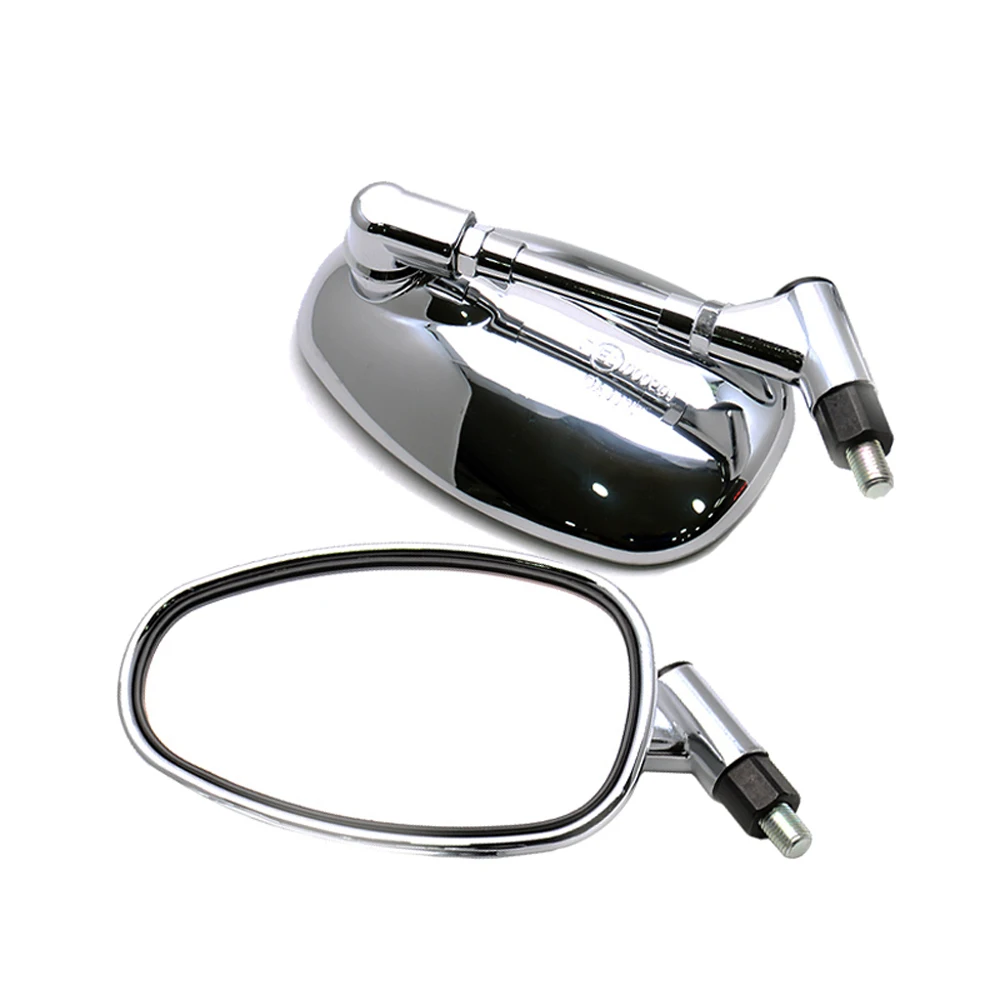 Details about    Chrome 10mm Mount Rearview Mirrors 4 Honda Motorcycle Cruiser Rebel Shadow VT 