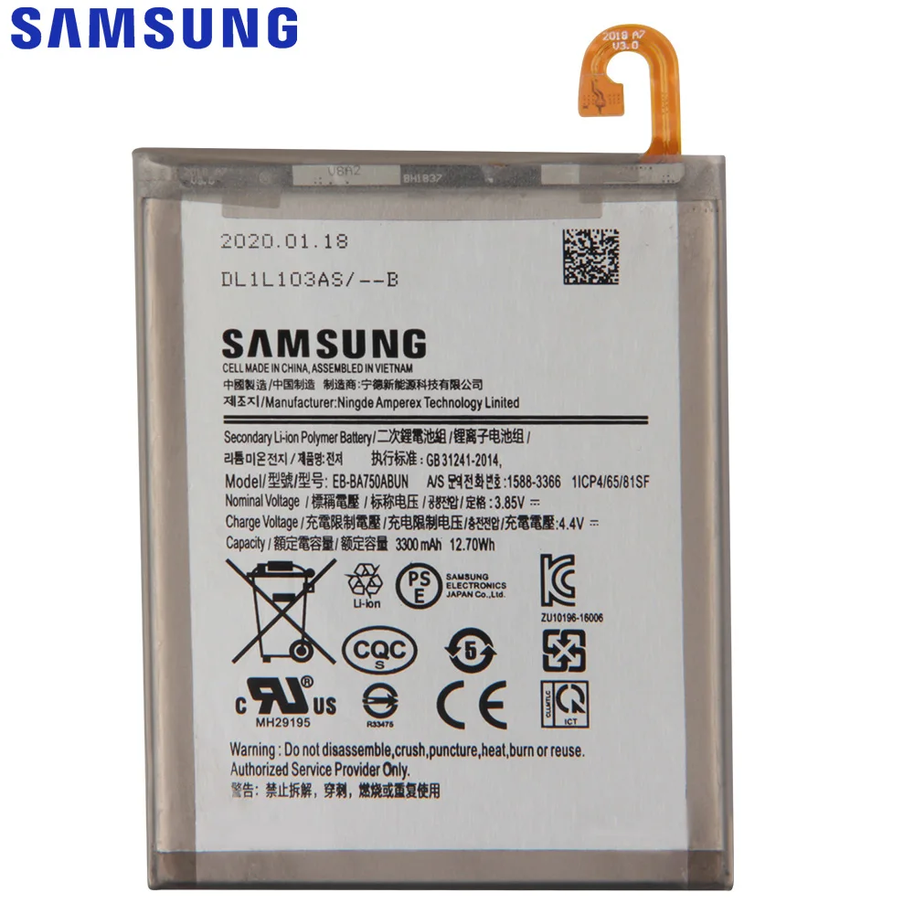 Оригинальная запасная аккумуляторная батарея для SAMSUNG Galaxy A7 2018 версия A730X A750F Φ A10