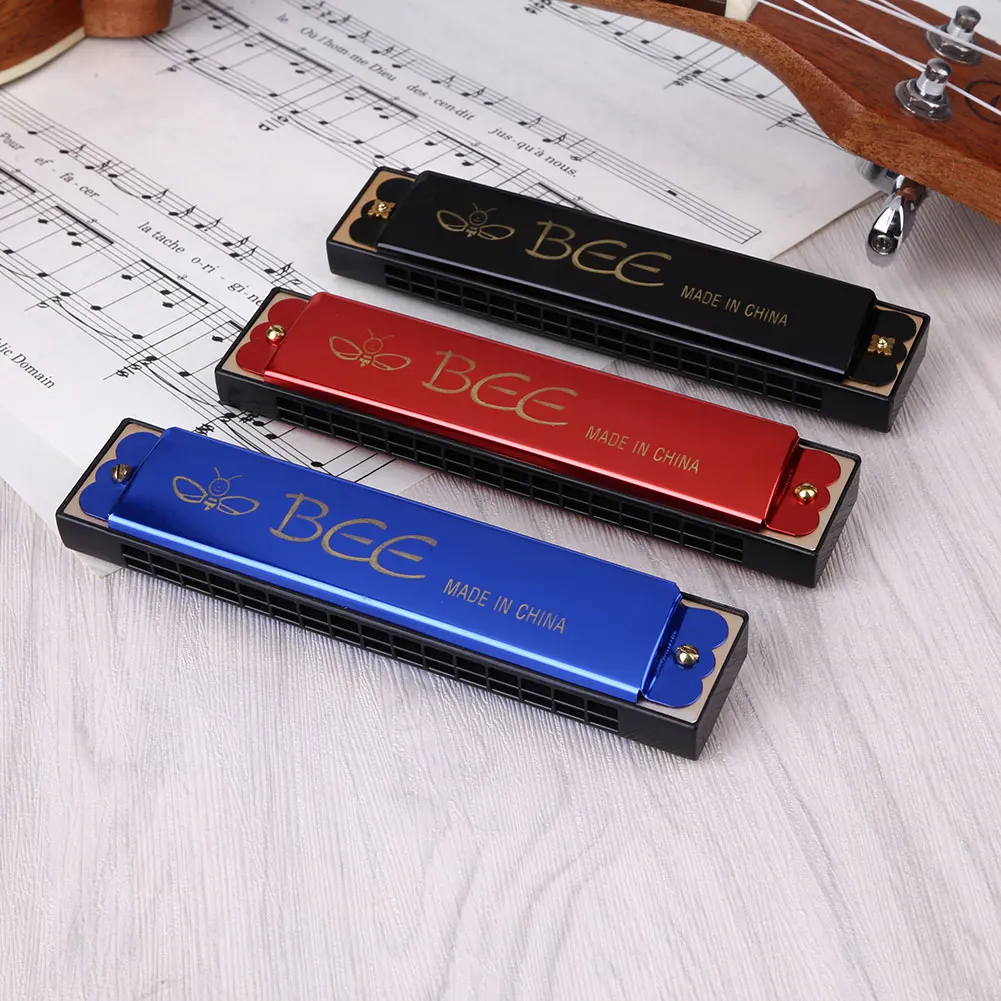 10 Holes C Key Diatonic Blues Harmonica Musical Beginner Education Toy Gift