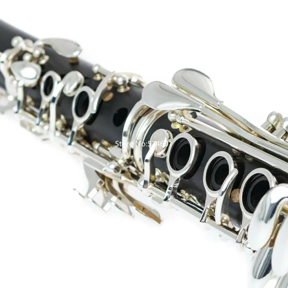 et Crampon E11 Clarinet in C 17 Keys Bakelite or Ebony Wood Body Nickel Plated Musical Instrument With Case