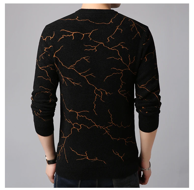 brand thick warm winter lightning knitted pull sweater men wear jersey dress pullover mens sweaters male fashion man sweter