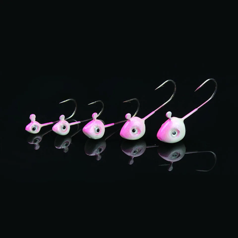 WALK FISH 5PCS/Lot Mini Hooks Fishing Jig Head Hook Lure Simulation Bait Fishhook Barbed Single Hook 0.5g /1g /2g /3g /4g /5g