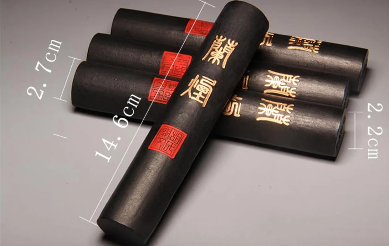 Inksticks are a type of solid #ink used as pigment in traditional Chinese calligraphy✒ and brush painting🖌. To make ink, the inkstick is ground against an inkstone with a small quantity of water, and