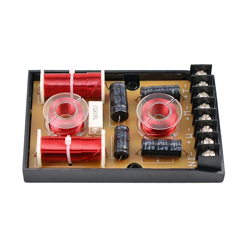 GHXAMP 3 웨이 자동차 스피커 크로스 오버 150W 트위터 미드 레인지 우퍼 자동차 오디오 스피커 분배기 3 웨이 분배기 800HZ-2800HZ 2PCS