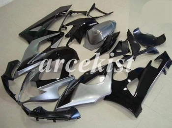 

Injection New ABS Motorcycle Full Fairings Kit Fit For SUZUKI GSX-R1000 K5 2005 2006 05 06 GSXR1000 body set Custom Silver black
