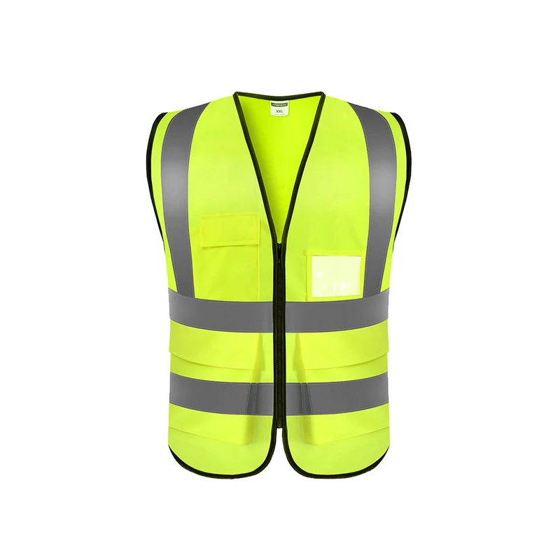 Hi Vis Waistcoat for Men Motorcycle Safety Riding Gear Safety Vest Reflective