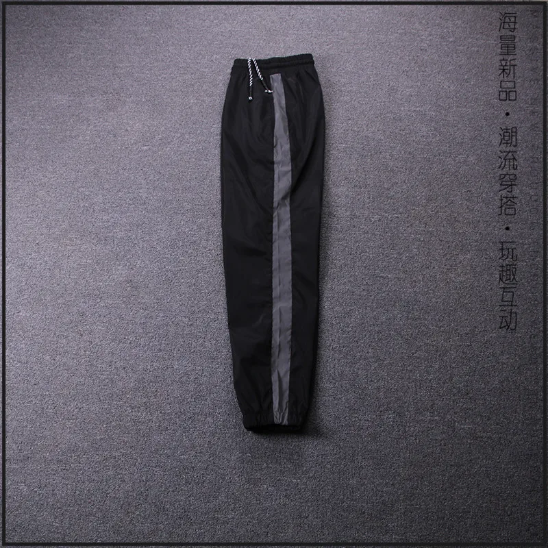 

Joint Reflective Trousers Ankle Banded Pants Casual Sports Hip Hop Fashion Outdoor Sports Men And Women Celebrity Style Skinny P