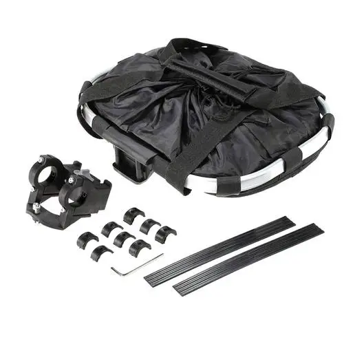 Sale Bicycle Basket Pouch Waterproof Bike Pet Bag With Cover Folding Bicycle Front Bag Pet Carrier Cycling Top Tube Frame Carrier Bag 5