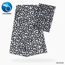 LIULANZHI шифоновая ткань Модный черный/белый узор принты нигерийский шифон ткань с uadel ткань 4+ 2 ярдов ML9X18-ML9X82