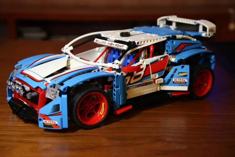 20077 lepinblocks ралли машина техника гоночный автомобиль модель совместима с 42077 lepinbricks строительные блоки кирпичи игрушка подарок