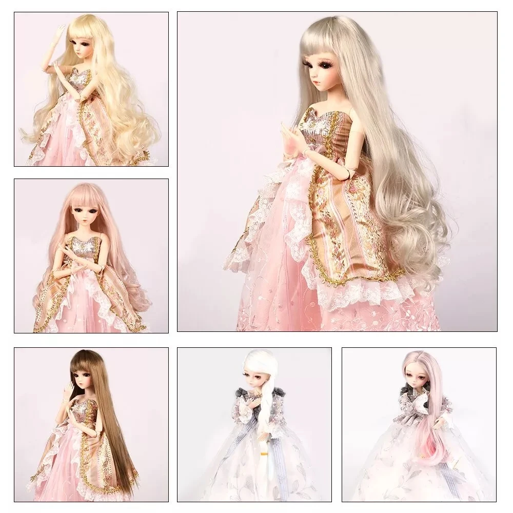 UCanaan 1/3 BJD Doll Accessories Wigs Hair For 60CM Dolls Straight Wave DIY | Игрушки и хобби