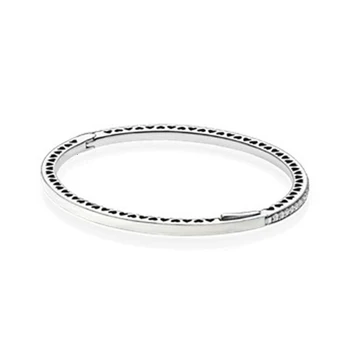 

100% 925 sterling silver 1:1 authentic original 590537en23 charm basic bracelet proper diy frisado feminine jewels